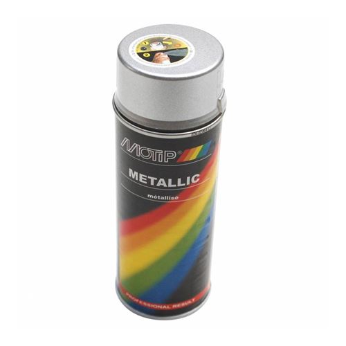 Bombe de peinture motip pro metal argent spray 400ml (04046)