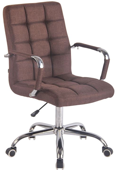 CLP Fauteuil de Bureau Deli Tissu  Marron