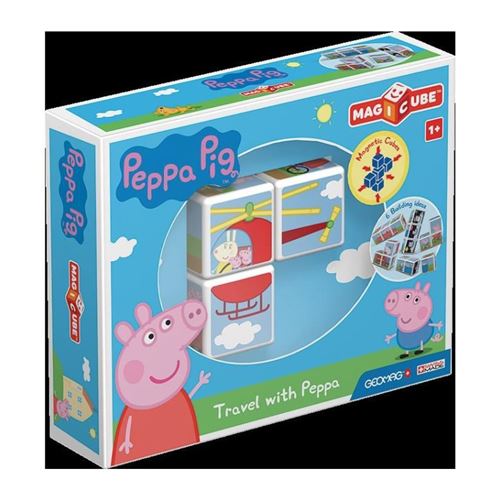 MAGICUBE - Peppa Pig voyage avec Peppa 3 cubes