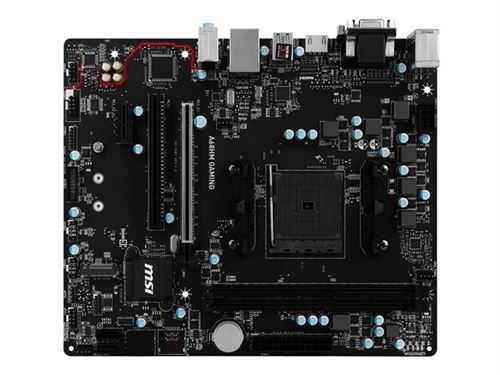 MSI A68HM GAMING - Carte-mère - micro ATX - Socket FM2 / FM2+ - AMD A68H Chipset - USB 3.1 Gen 1, USB-C Gen2, USB 3.1 Gen 2 - Gigabit LAN - carte grap