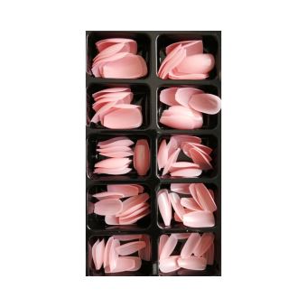 Lot De 100 Faux Ongles Transparents Forme Ballerine (bout Droit) - Neuf