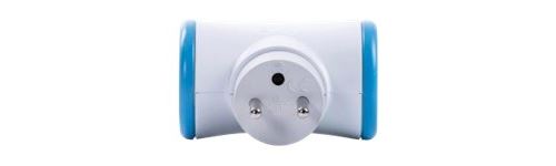 Multiprise Biplite Couleur bleue