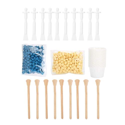 Perle de cire Blue ZOO 70g pour épilation de nez visage avec bâtons