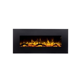 Cheminee Electrique Lalita L110 X P14 X H49 Cm Noire