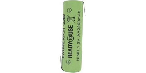 Accu à cosses Z AA (R6) NiMH 1,2V 2200 mAh Emmerich ready To Use