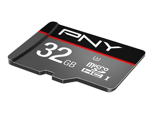 PNY Turbo - Carte mémoire flash (adaptateur microSDHC - SD inclus(e)) - 32 Go - UHS-I U3 / Class10 - microSDHC UHS-I