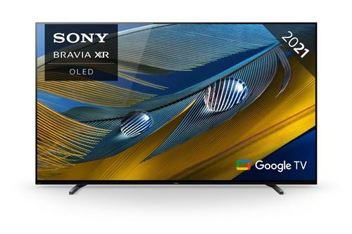 Sony XR-77A80J - 77 diagonale klasse (76.7 zichtbaar) - BRAVIA XR A80J Series OLED TV - Smart TV - Google TV - 4K UHD (2160p) 3840 x 2160 - HDR - titanium zwart