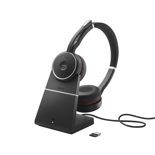 Gn Jabra Evolve 75 Stereo Uc Wireless Headphones Noir