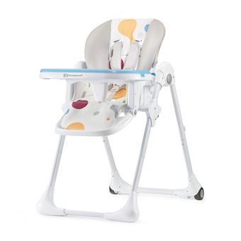 Kinderkraft Chaise Haute Bebe Yummy Plateau Reglable Tablette Amovible Roulettes Multicolore Chaises Hautes Et Rehausseurs Achat Prix Fnac