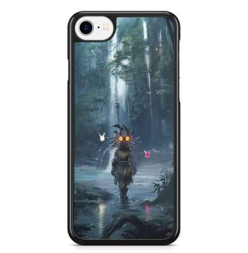 Coque Fifrelin Noire pour iPhone 5 et 5S et SE Skull Kid Forest Kokiri Zelda Majoras Mask