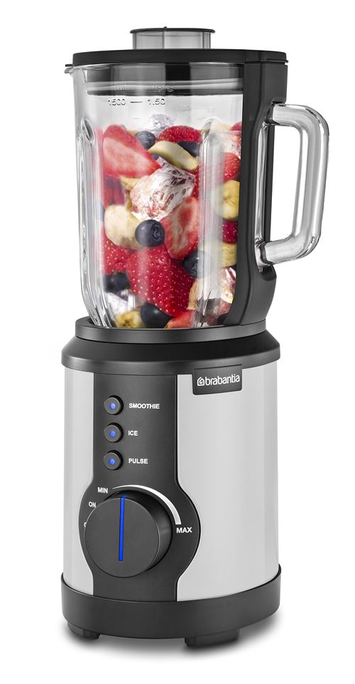 Blender - Brabantia D10-2W - 1000 Watt - 1.5 Liter - Glace pilée - Smoothies - Blanc