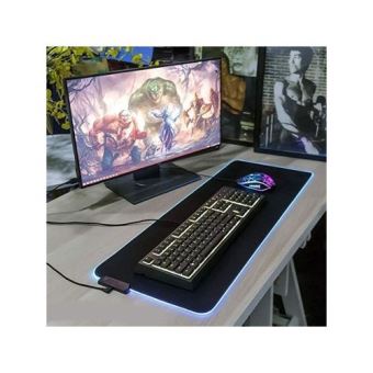Tapis de souris Marvel Venom RGB pour PC Gamer, tapis de souris lumineux  LED, tapis de