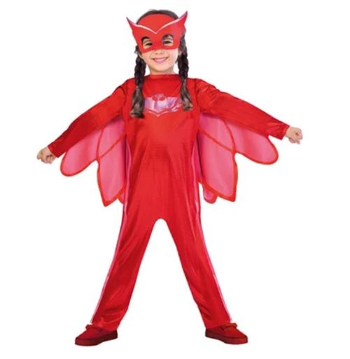 Amscan PJMASQUES BIBOU-Owlette Deguisement, 9902949, Rouge FR: 5/6 Ans