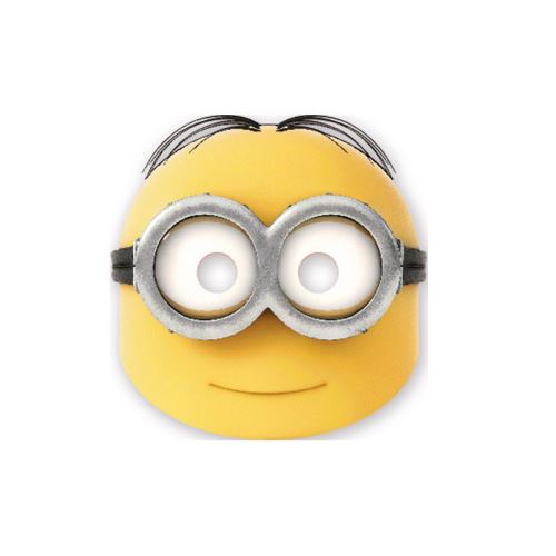6 masques en carton minions 