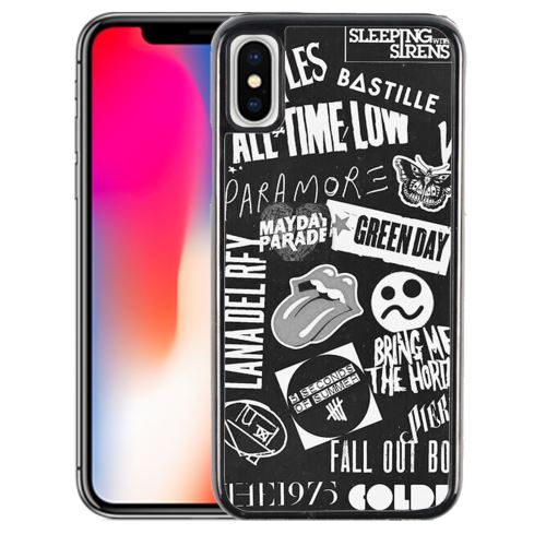 Coque pour iPhone XS badge rock