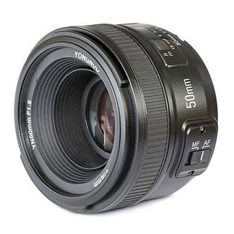 YONGNUO - Objectif Nikon YN50 mm - pour Appareil Photo avec Réflexe numérique (58 mm f/1.8 AF/MF) - Noir - 1