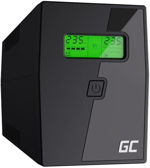 Green Cell Micropower 600VA - UPS - 220/230/240 Volt wisselstroom V - 360 Watt - 600 VA - 7 ampère-uur - USB - uitgangen: 2