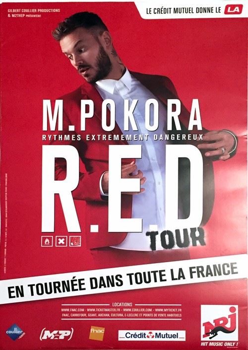 M POKORA - 40x60 cm - AFFICHE / POSTER
