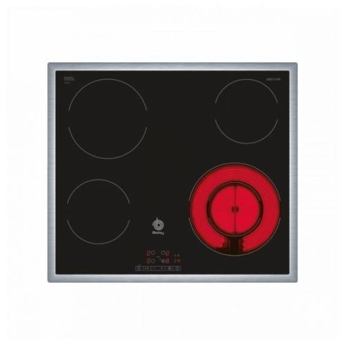 Balay 3EB721XR vitrocéramique - 60 cm - noir - vitrocéramique - avec garnitures en acier inoxydable