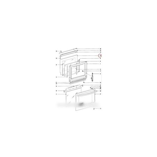 Vitre de porte clean verre interieure pour four miele - 5872873