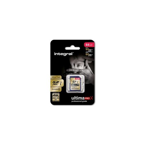Integral INSDH32G10–95/60u1 V2 UltimaPro X 32 Go SDXC Class 10 mémoire flash ultra-haute 64 go
