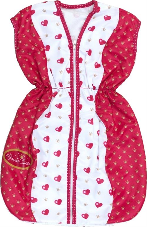 Klein sac de couchage baby doll Princess Coralie rose / blanc 55 cm