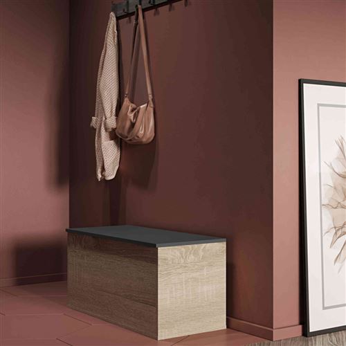Coffre De Rangement En Bois Imitation Chene Et Noir Cf6015 Coffre A Jouets Et Rangements Achat Prix Fnac Le coffre en bois est idéal pour ranger les jouets, les magazines, les coussins.le coffre en bois rivalise de style avec son format compact et ses leur forme peut évoquer les malles des voyageurs d'antan. coffre de rangement en bois imitation chene et noir cf6015