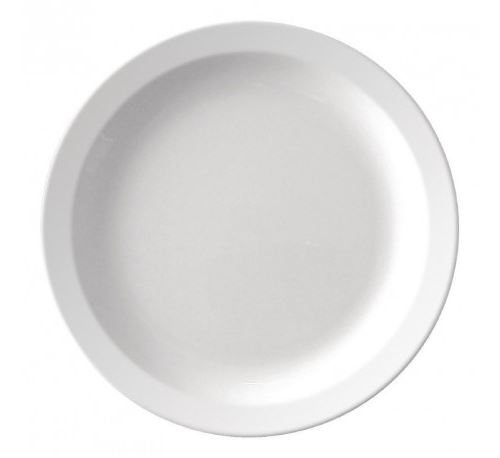 Assiettes à bord étroit en mélamine 165mm kristallon