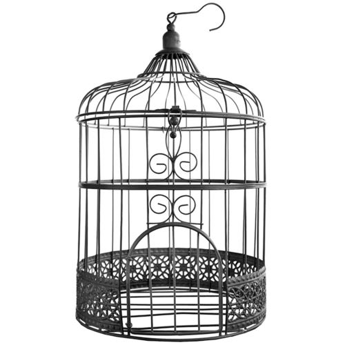 SANTEX 3871-11, Tirelire Cage métal, en Noir