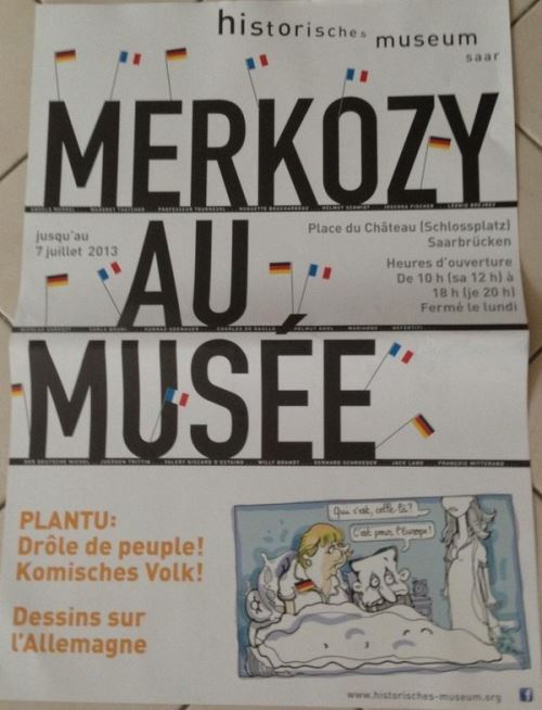 Sarcozy - Merkel - 70x100 cm - AFFICHE / POSTER