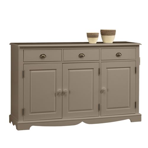 Buffet taupe 3 portes 3 tiroirs 803