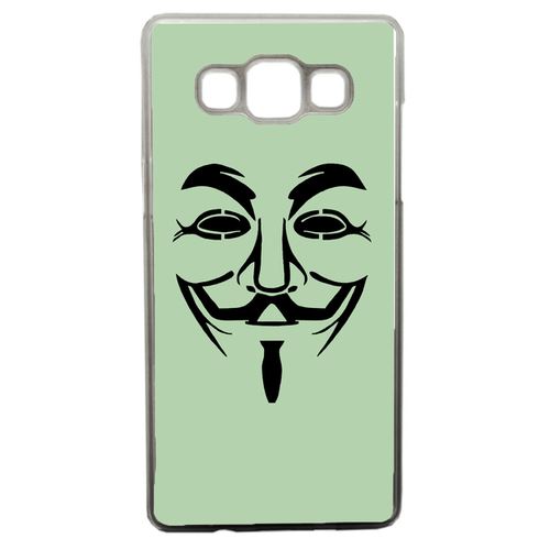 Coque Anonymous Vert Compatible Samsung Galaxy A5 Transparent