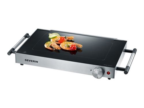 Severin Kg 2385 Design Glass Grill - Gril -Électrique - 862.5 Cm ² - Inox/Noir