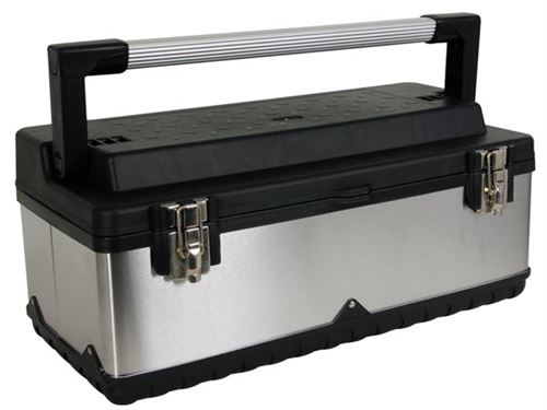 Velleman Boîte À Outils - Acier Inoxydable - 590 X 280 X 255 Mm