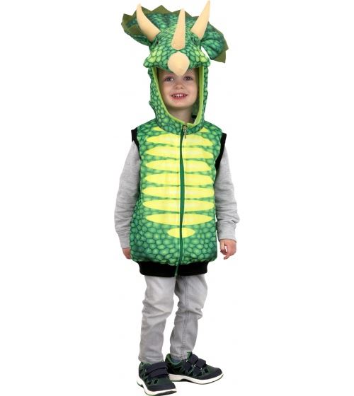 Small Foot costume cardigan triceratops vert 44 cm