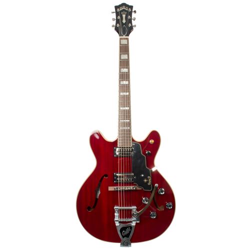 Guild Starfire V Transparent Cherry Red guitare quart de caisse Cherry Red