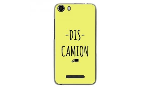 Coque souple pour Wiko Lenny 2 avec impression Motifs Dis Camion jaune