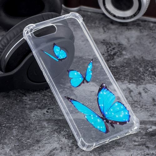 Huawei Honor 10 Coque Protection Tpu Papillon Bleu Als89654