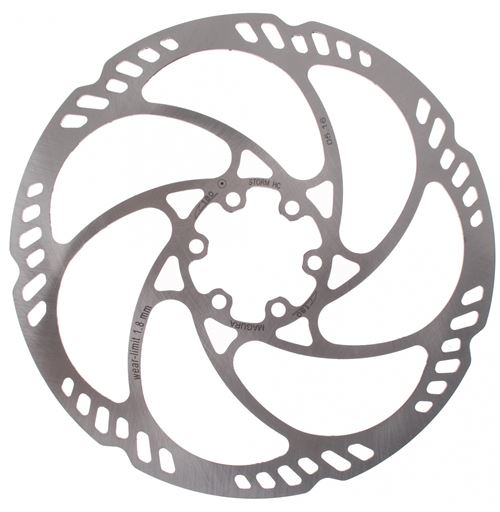 Magura disque 180 mm 6 trous acier argenté