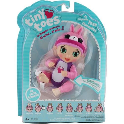 TINY ToeS - Mini Poupon interactif - Tess Chatouilles - Lapin