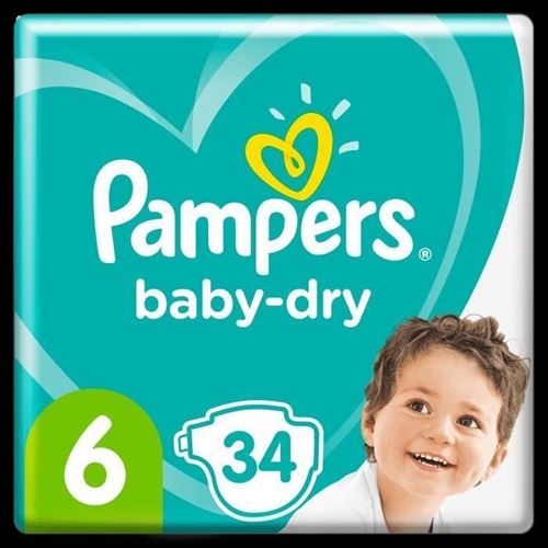 Pampers Baby-dry Taille 6, 34 Couches