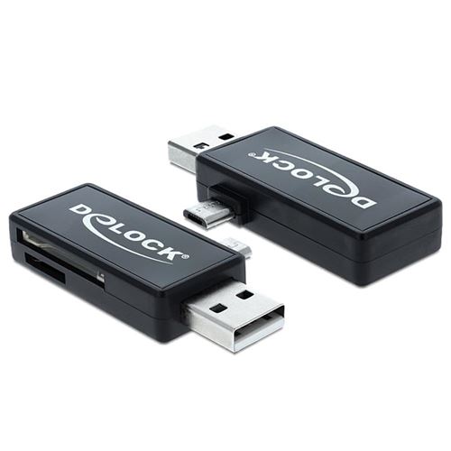 Delock Lecteur De Carte Otg, Sd Et Micro Sd