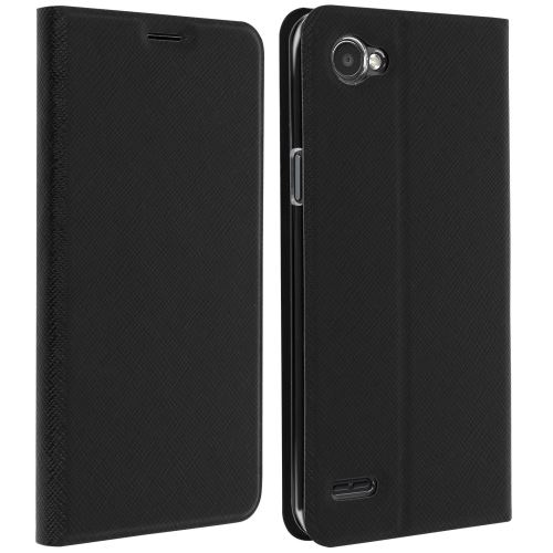 Etui LG Q6 Housse folio portefeuille fonction support Bigben noir