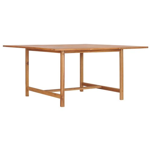 VidaXL Table de jardin - Carré - 150x150x76 cm - Bois de teck solide