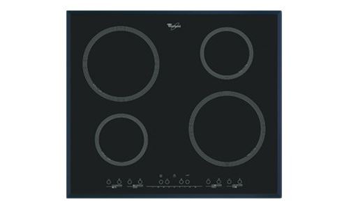 Whirlpool ACM 804/BA - Table de cuisson à induction - 4 plaques de cuisson - Niche - largeur : 56 cm - profondeur : 49 cm - sans cadre - noir