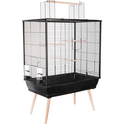 Zolux - Cage sur pieds pour oiseaux domestiques Neo Jili Noir