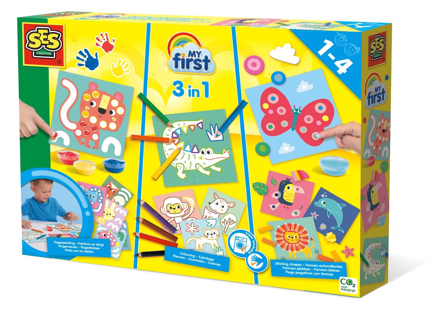 Jouets de Dessin au Doigt Kit de Peinture au Doigt Drôle Peintures au Doigt pour Enfants Éducatif 10 ml Lavable pour Art des Enfants