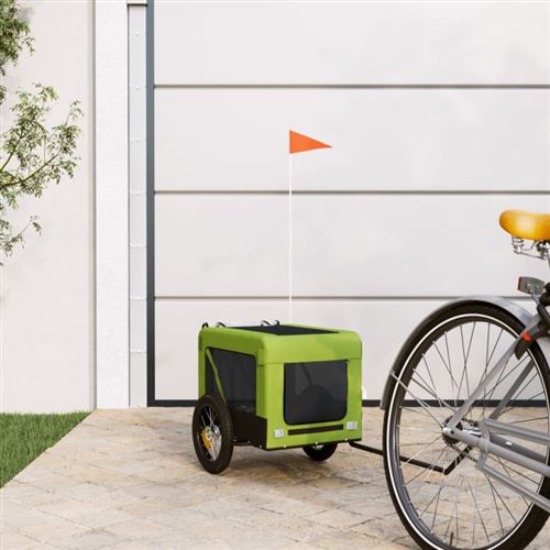 Comparer les prix de vidaXL Remorque pour animaux - Vert et Noir