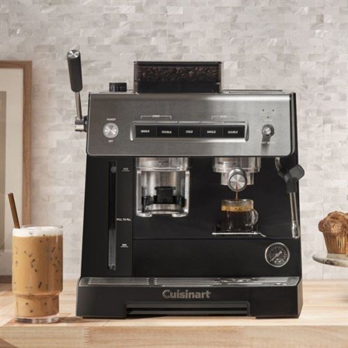 Non Communiqué Noir Machine À Expresso 20 Bar Cuisinart Em640e