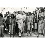 Photo : Jacques Chirac boit un verre en terrasse à Saint Tropez